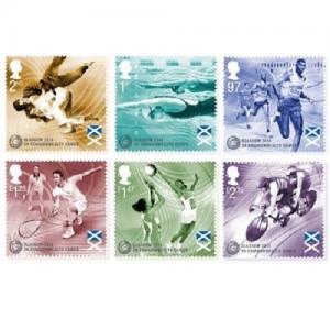 GB 3619-3624 Glasgow Commonwealth Games set (6 stamps) MNH 2014
