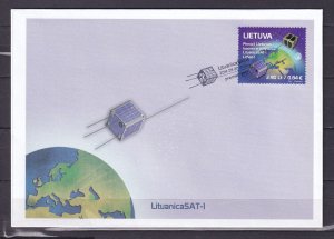 Lithuania Litauen 2014 First Space Satellite LituanicaSAT-1 FDC Cover