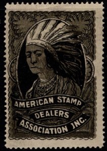 1930's US Poster Stamp American Stamp Dealers Association Unused