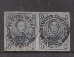 Canada #2 Extra fine Used Scarce Pair **With Certificate**