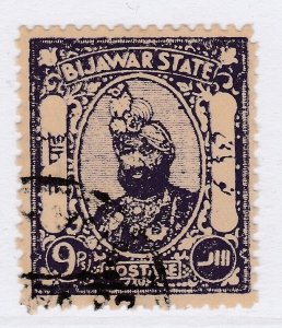 1935 INDIAN STATES BIJAWAR Maharaja Sarwant Singh 9dp Used Stamp A29P28F40300-