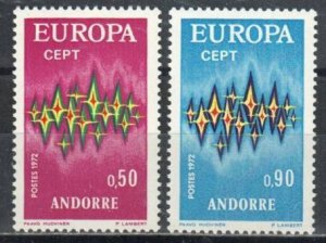 Andorra, French Stamp 210-211  - 72 Europa