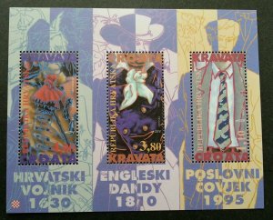 Croatia Necktie 1995 Fashion Costumes Attire Cloth Uniform (ms) MNH