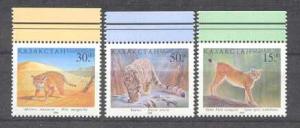 Kazakhstan 243-45 MNH Wild cats SCV3.60