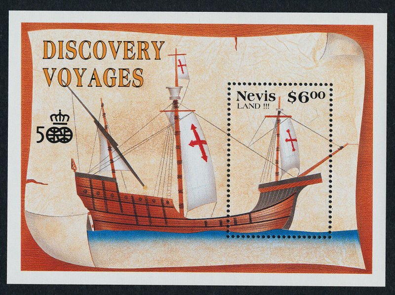 Nevis 662-3 MNH Christopher Columbus, Sailing Ships