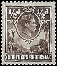 NORTHERN RHODESIA   #26 MH (1)