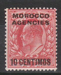 MOROCCO AGENCIES SPANSIH CURRENCY 1907 KEVII 10C