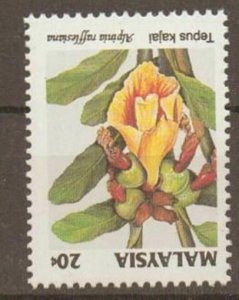 MALAYSIA SG505w 1993 WILDFLOWERS 20c INV WMK MNH (1407)