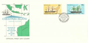 Christmas Island Scott 194-195 Unaddressed.