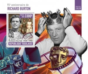 Togo - 2020 Welsh Actor Richard Burton - Stamp Souvenir Sheet - TG200352b