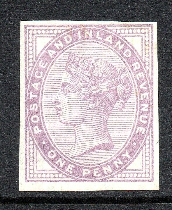 GB QV SG172 1d Lilac 16 Dot Imprimatur Fine Mint Lightly Hinged Cat £250