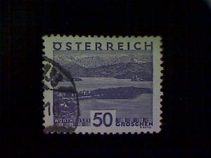 Austria, Scott #336, used (o), 1930, Scenes, 50g, Wörthersee, gray violet