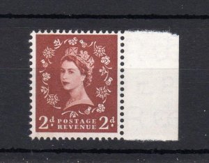 2d PHOSPHOR-GRAPHITE WATERMARK ERROR UNMOUNTED MINT SG 605a Cat £200