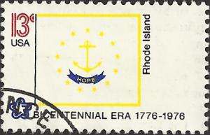 # 1645 USED STATE FLAG RHODE ISLAND