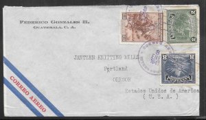 Just Fun Cover El Salvador #575,578,C76 on JAN/8/1941 Airmail Cover (my2379)