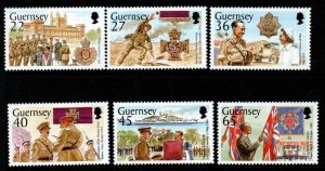 GUERNSEY SG965/70 2002 60TH ANNIV OF HERBERT LE PATOUREL'S VICTORIA CROSS  MNH