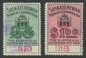 CANADA REVENUE SE9, SE11 USED F/VF