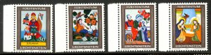 LIECHTENSTEIN 1974 CHRISTMAS Set Sc 560-563 MNH