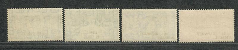 Kuwait Sc#124-5, 127-8 M/NH/VF, Partial Set, Cv. $27.60