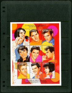 St Vincent MNH Stamp Sheet Collection Beatles Elvis Stones Marilyn Monroe & More