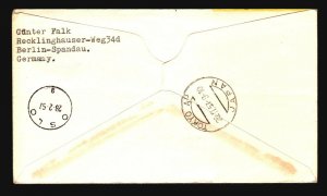 Norway 1957 SAS FFC North Pole Cover to Japan - Z17843