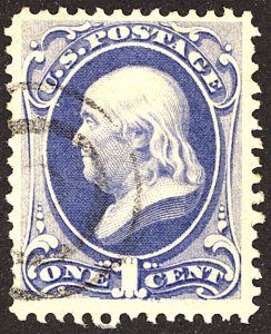 U.S. #134 USED CREASES 