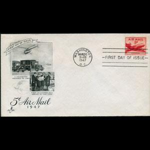 U.S.A. 1947 - FDC-C33 Plane
