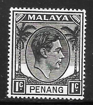 Malaya Penang 3: 1c George VI, MH, F-VF