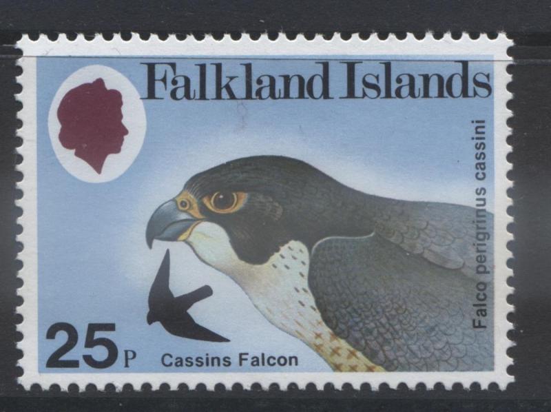 Falkland Is.- Scott 309 - Cassins Falcon - 1980- MVLH - Single 25p Stamp