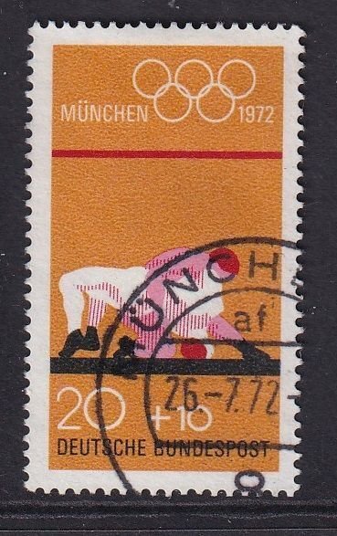 Germany  #B485 used  1972  Olympic Games 20pf  wrestling
