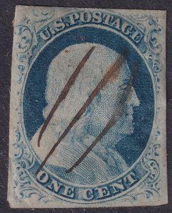 #9 Used, VF (CV $100 - ID47004) - Joseph Luft