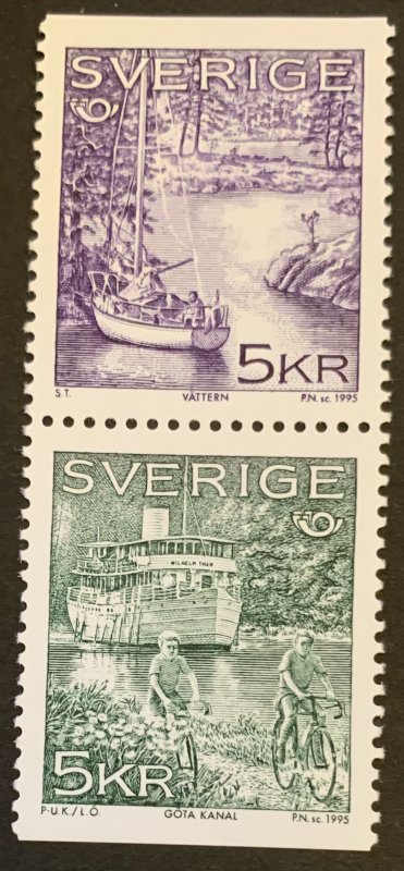 Sweden 1995 #2125-6 MNH. Canal