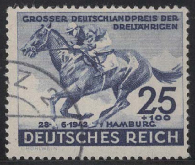 Germany #B204 (1942), postally used single, cat. $11.00