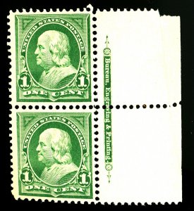 U.S. #279 MINT PAIR OG NH