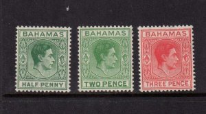 Bahamas 1951 Sc 154-6 set MNH