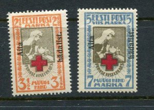 Estonia 1923 Overprint Perf Sc B9-10 CV $120.00  6820