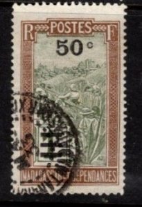 Madagascar - #179 Sedan Chair Surcharged - Used