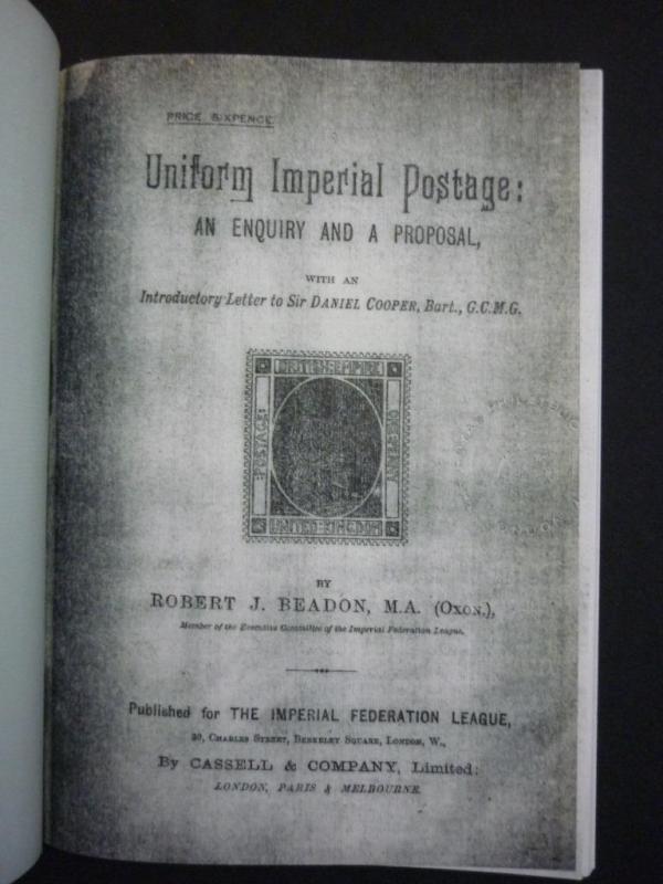 UNIFORM IMPERIAL POSTAGE - PHOTOCOPY by ROBERT J BEADON