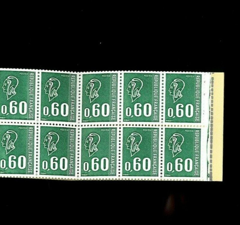 France SC# 1294a. 2 panes of 10 in Cpl. Booklet. Cat.130.00. Better Item-1