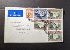 1952 Southern Rhodesia Airmail Cover Salisbury to Frankfurt AM Germany