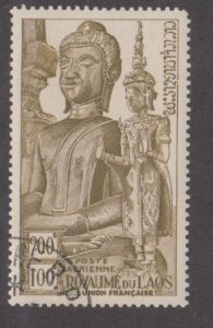 Laos #  C12, Buddha Statue, Used, 1/3 Cat.