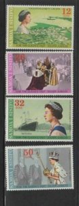 SAMOA #446-449 1977 REIHN OF QEII 25TH ANNIV. MINT VF NH O.G