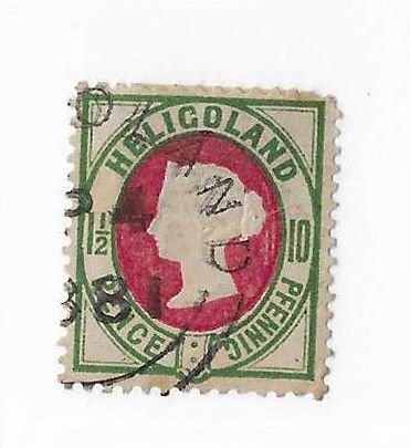 Heligoland Sc #17 10pfg used VF