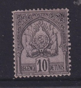 TUNISIA, 1888 10c. Black on Lilac, lhm.