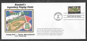 #3516 Fenway Park Long Colorano FDC BOSTON MA. Cancel (12952)