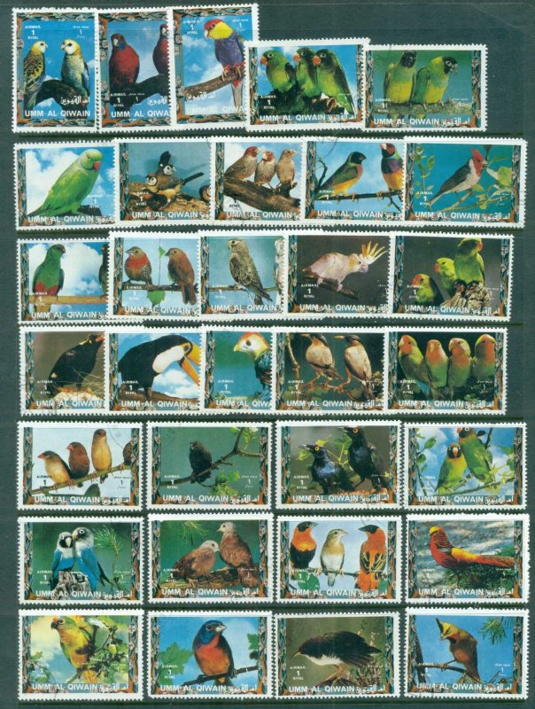 Umm al Qiwain 1972 Exotic Birds (32v) CTO