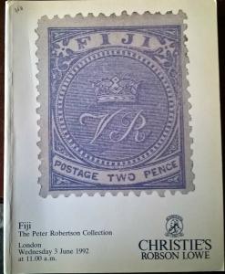 Auction Catalogue Peter Robertson FIJI Christies Robson Lowe Free UK Postage