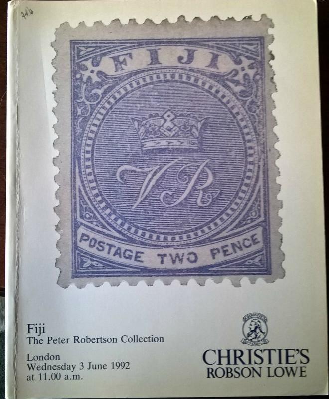 Auction Catalogue Peter Robertson FIJI Christies Robson Lowe Free UK Postage