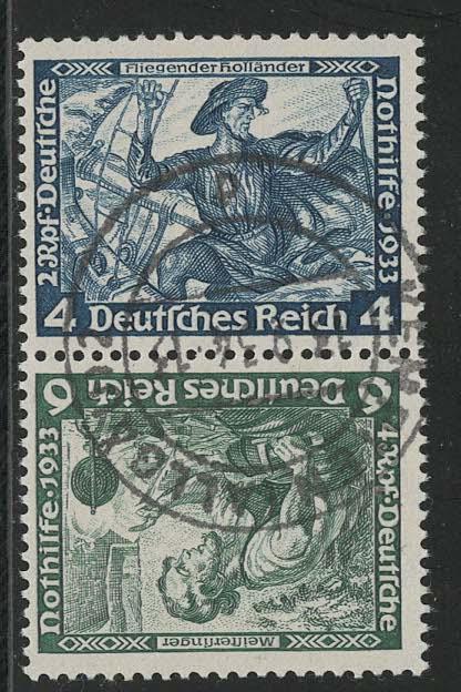 Germany Scott # B50, B52, used, tete beche, Mi# SK19
