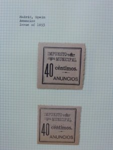 COLLECTION OF SPAIN MUNICIPAL REVENUES ON FIVE PAGES